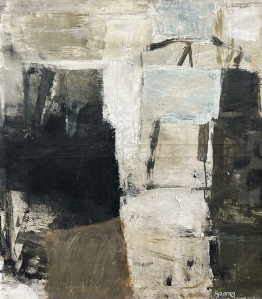 Notes on still water - a painting by Justyna Spórna
