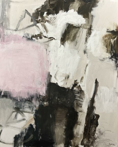 Where silence bloom - a painting by Justyna Spórna