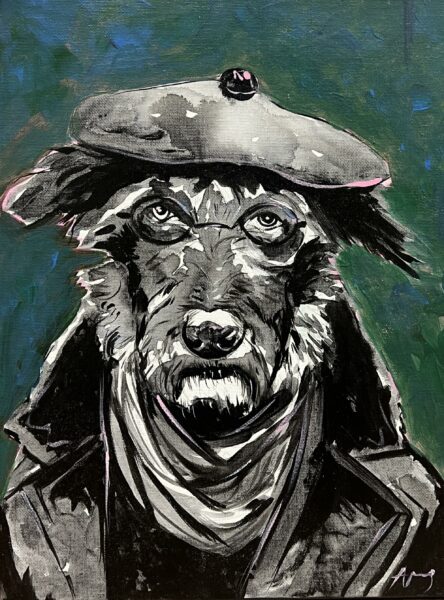 Nocturne in Fur - a painting by Agnes