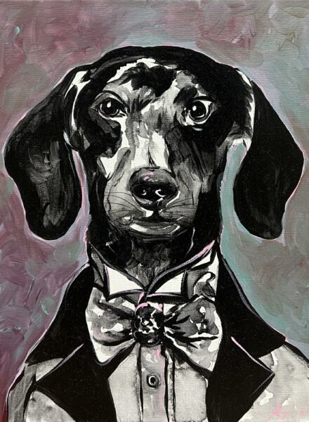 Midnight Courtier - a painting by Agnes