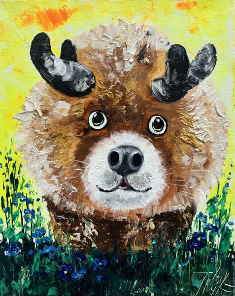Gilded Muzzle - a painting by Tadeusz Wojtkowski