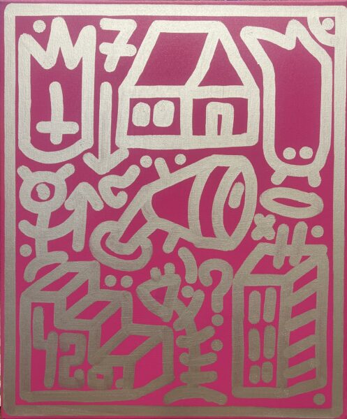 Fuchsia Codex - a painting by Mateusz Lewandowski