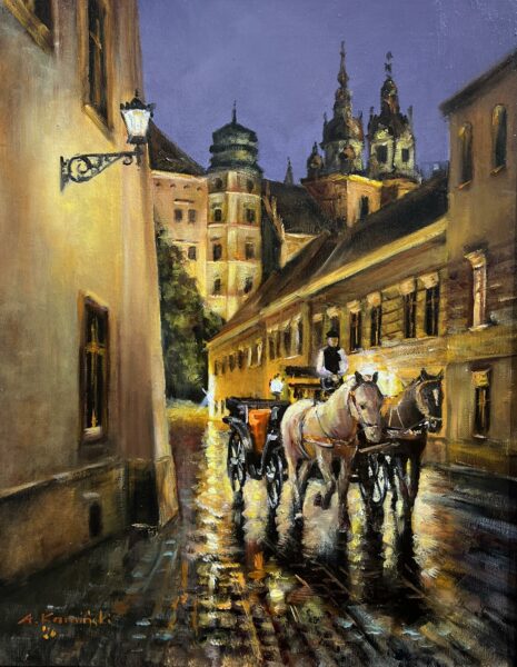 Kanonicza - a painting by Andrzej Kamiński
