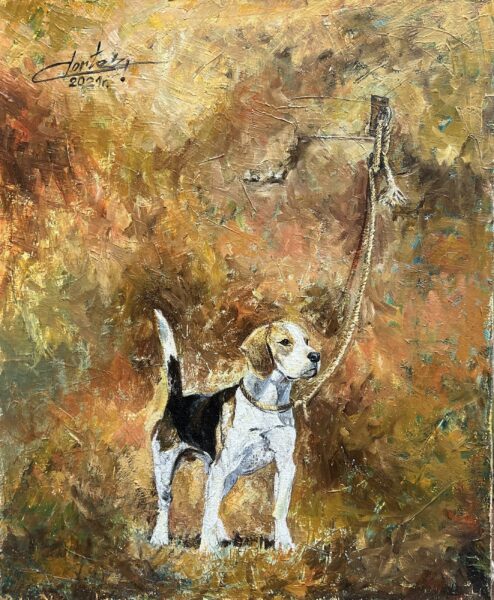 Beagle - a painting by Zbigniew Cortez Zając