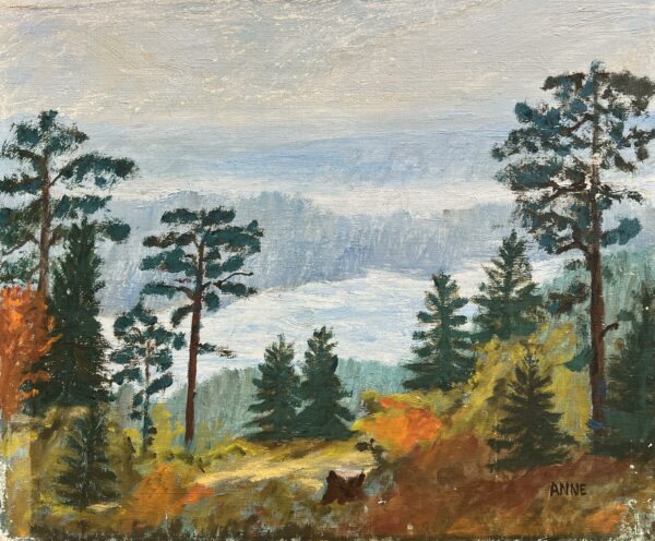 Autumn’s Quiet Chorus - a painting by European school (XX)