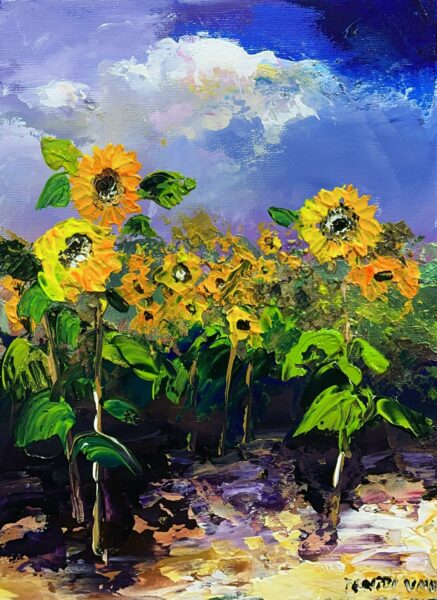 Gilded Chorus - a painting by Pentti Vainio