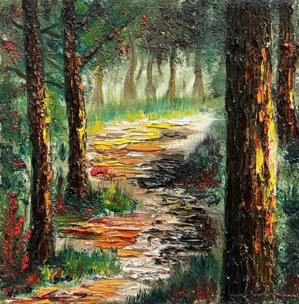 Gilded Passage - a painting by Marek Rojek
