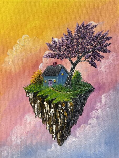 Suspended Solace - a painting by Marek Rojek
