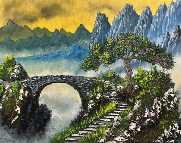Arc of Solitude - a painting by Marek Rojek