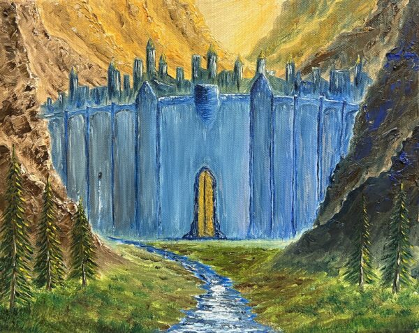 Azure Gate of Dawn - a painting by Marek Rojek