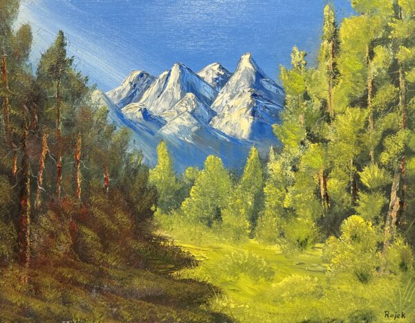 Chorus of Alpine Light - a painting by Marek Rojek