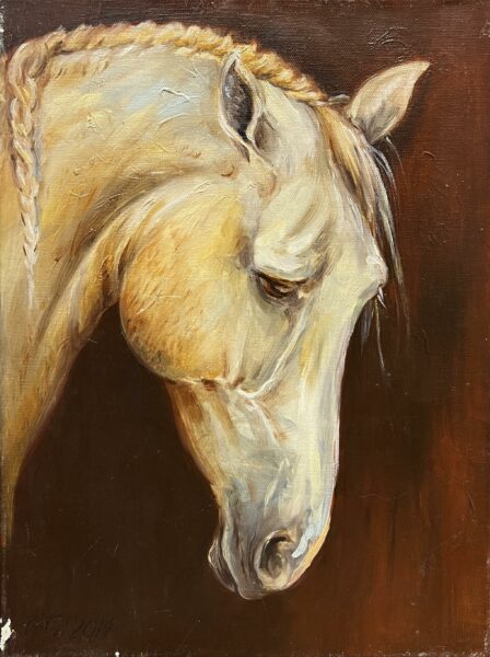 Gilded Repose - a painting by Przemiła Kościelna
