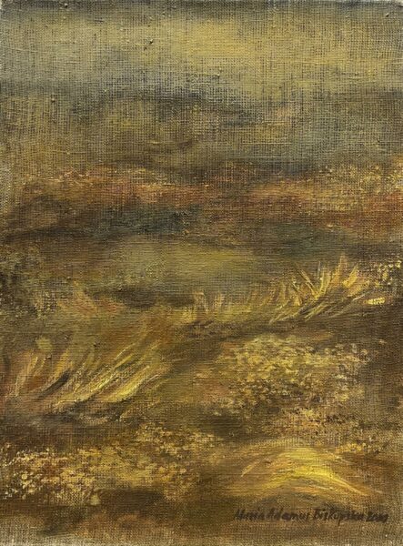 Gilded Moorland - a painting by Maria Adamus-Biskupska