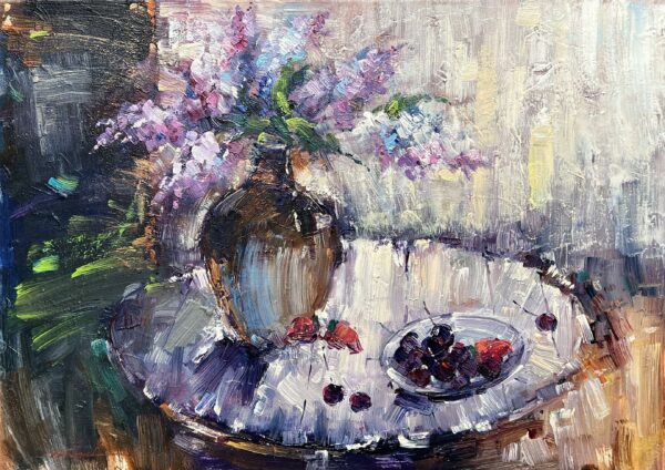 Lilac Court - a painting by Viktor Fridrikh
