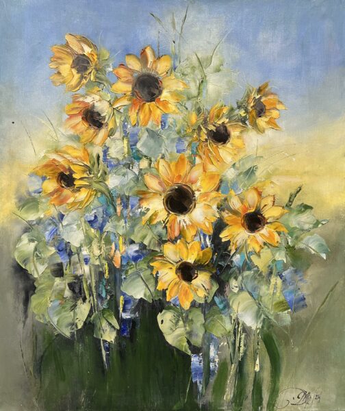 Golden Allegro - a painting by Danuta Mazurkiewicz