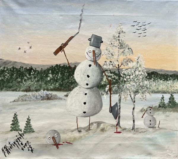 Sardonic Frost - a painting by Jarosław Kiełczyński