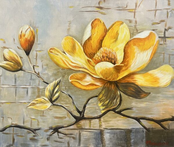 Gilded Magnolia - a painting by Aleksander Tomasievych