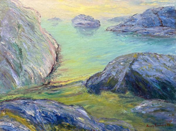Chorus of Light and Stone - a painting by European school (XX)