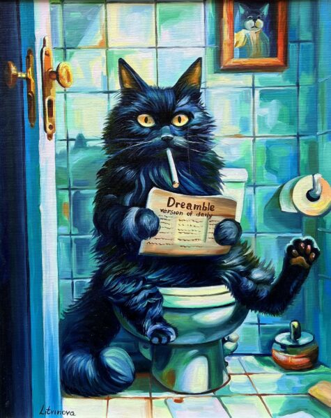 Velvet Vigil - a painting by Olga Litvinova