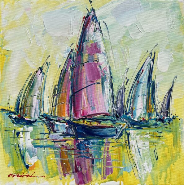 Chromatic Regatta - a painting by Viktor Fridrikh