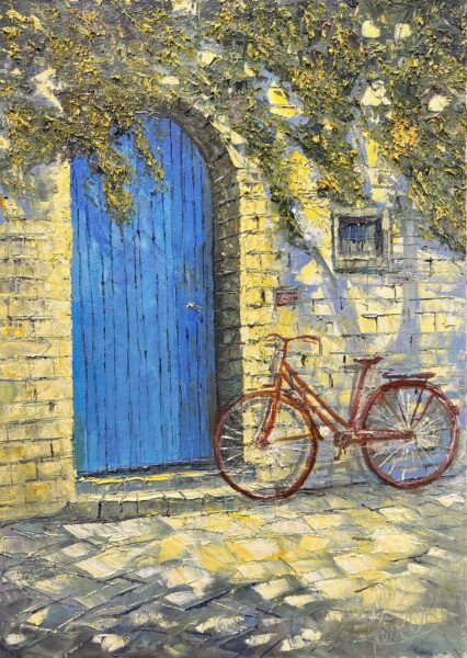 Cobalt Threshold - a painting by Adam Nowakowski