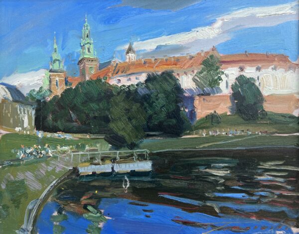 Summer by the Ramparts - a painting by Jarosław Tarnowski