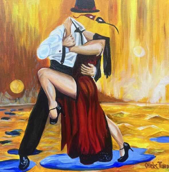 Midnight Tango Reverie - a painting by Aleksander Tomasievych