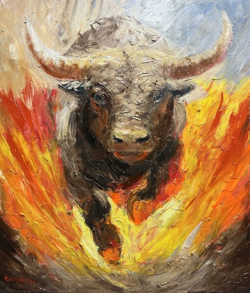 Ember Charge - a painting by Marlena Lozinska