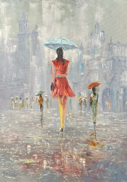 Scarlet Sonata - a painting by Adam Nowakowski