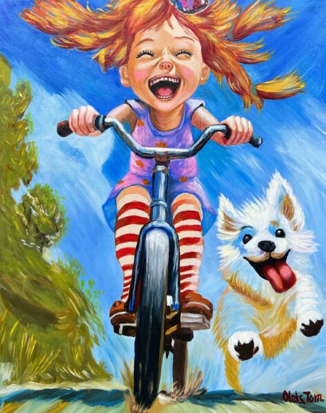 Updraft of Joy - a painting by Aleksander Tomasievych