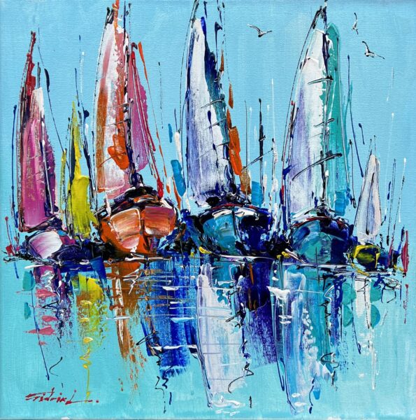 Regatta - a painting by Viktor Fridrikh